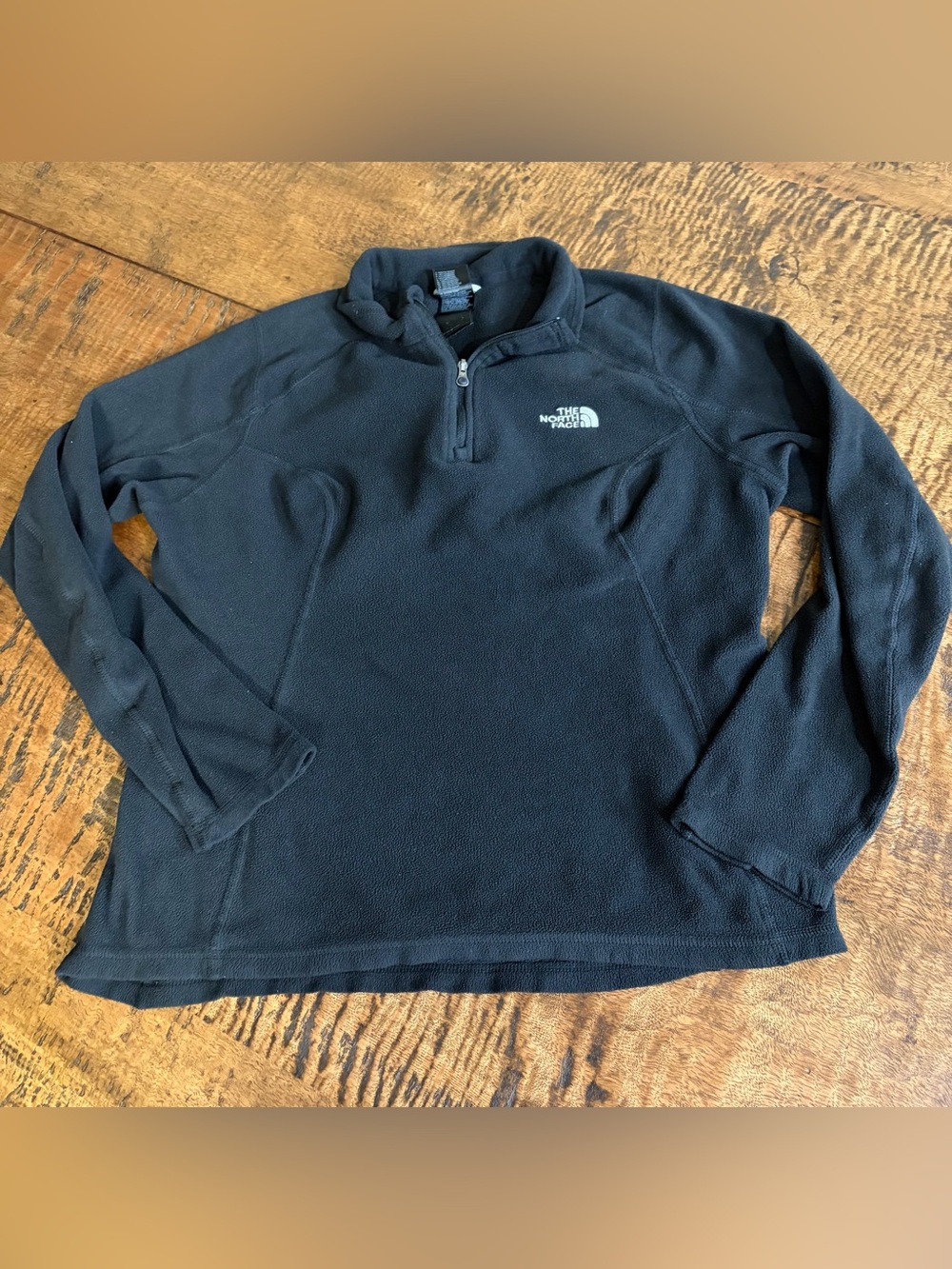 The North Face Womens Polartec Classic 1/4 Zip Fleece Pullover Black S